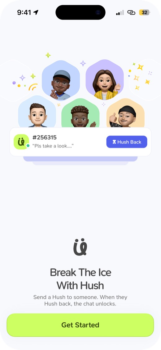 Hush, onboarding